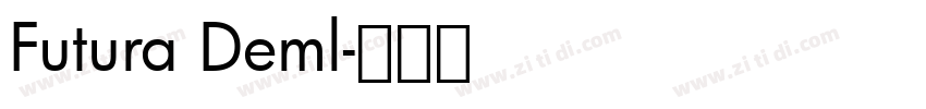 Futura Deml字体转换